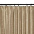 thumbnail image 2 of Linen Textured Pinch Pleat Curtain for Living Room, Room Darkening Window Curtain Panel for Bedroom, Privacy Drape with Double Layer (72 x 84 Inches, 1 Panel, Sand Beige) outdoor curtains, 2 of 7