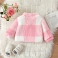 thumbnail image 5 of Vividxx Girl's Winter Coat Jacket Girls Winter Long Sleeve Warm Plaid Coat Jacket Fall Clothes Fashion Toddler Boys Girls Clothes 12-18 Months, 5 of 7