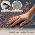 thumbnail image 6 of ODIKA Traditional Layout Guard Scroll Border Trellis Mauve Vintage Refined Structured Low Profile Flatwoven for Great Room, Indoor Open Concept, Large Living, 6 of 7