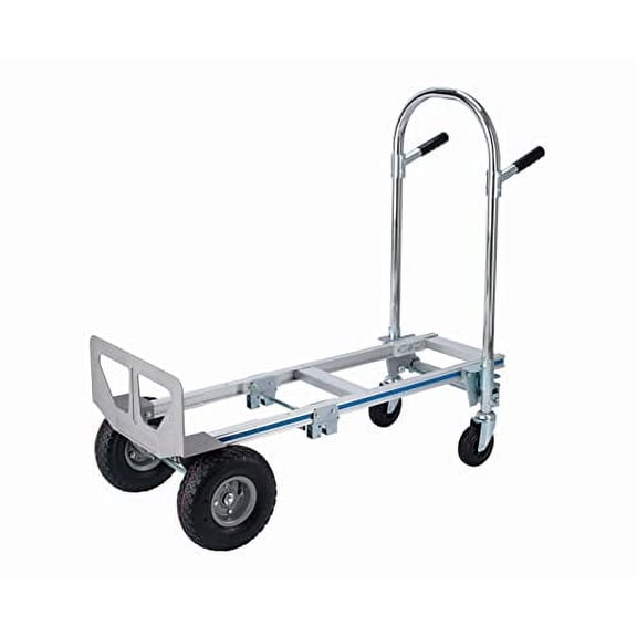 2 in 1 Aluminum Hand Truck Dolly 770lbs Weight Capacity Convertible Hand Truck Utility Cart (2 in 1)