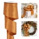 thumbnail image 1 of Cinta decorativa HUIHUANG, 6,35 cm, alambre satinado, 9,1 m, naranja quemado, 1 of 7
