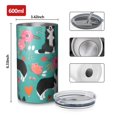 thumbnail image 4 of 20oz Coffee Tumblers Border Collie Dog and Flower Florals Stainless Steel Vacuum Insulated Travel Tumbler Coffee Cups Mug with Lid and Straw with Cleaning Brush for Cold & Hot Drinks, 4 of 5