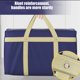 thumbnail image 5 of Bolsa de almacenamiento grande 100x60x30cm - Tela reforzada y engrosada, cremallera resistente, bolsa plegable para mudanzas y equipaje para ropa, mantas, almohadas, 5 of 9