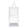 thumbnail image 1 of Folding Laundry Basket Laundry Hamper with Carry Handles Foldable Clothes Hamper White 33cmx33cmx66cm, 1 of 9
