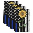 thumbnail image 2 of Blue American Flag Kitchen Towels Set of 4, Sunflower Vintage USA Flag Absorbent Dish Towels for Kitchen, Microfiber Hand Towel, Quick Drying Tea Towel for Cleaning Decorative Dishcloths, 2 of 7