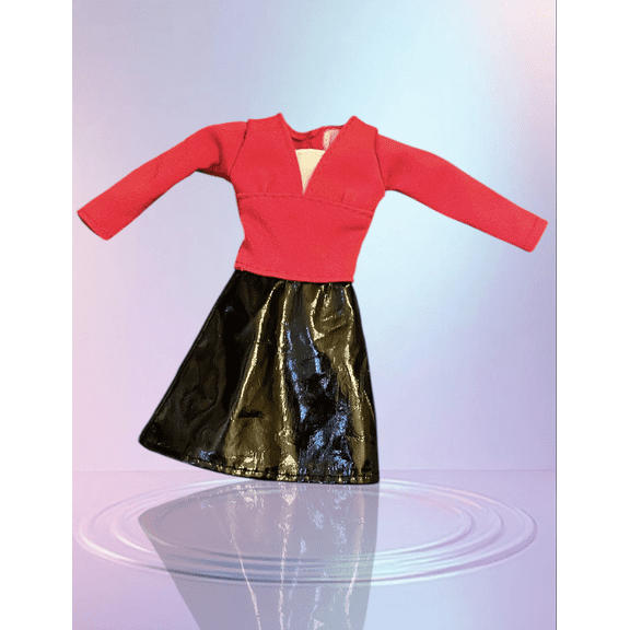 1997 Teen Skipper Fashion Avenue 18379 Doll Outift 90s red black LOL OMG Clone Bratz