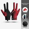 thumbnail image 2 of Breathable Billiards Gloves Enhanced Grip Left Right Hand Wear-resistant Anti-slip Stable Pole Billiards Gloves-Left Hand,Wine Red, 2 of 8