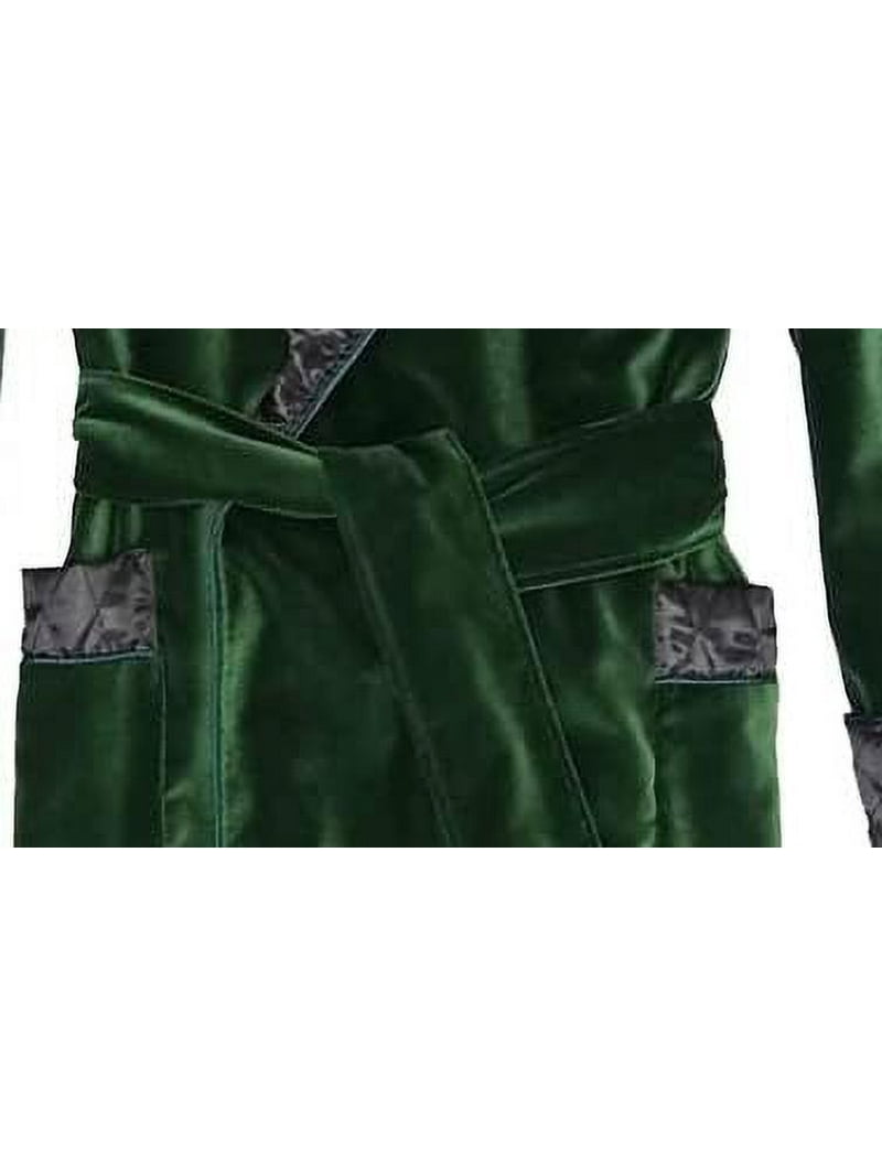 Men Long Smoking Jacket, Men Luxury Velvet Bottle Green Cigar Robe for  Dinner,House Wear Dress, Bath Robes&nbsp; - Walmart.com