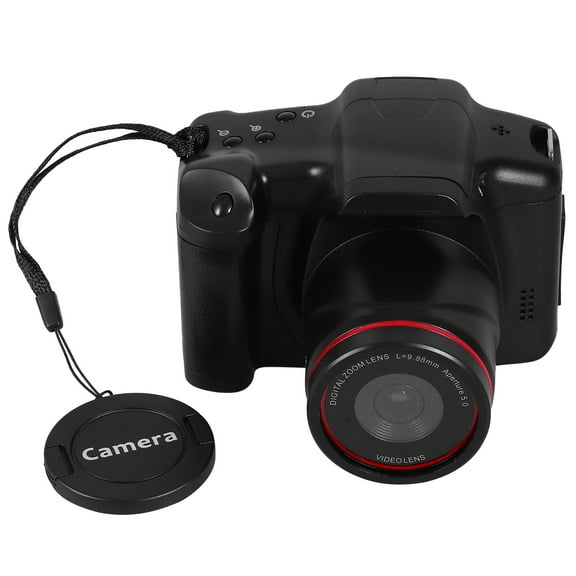 TOYMYTOY Black Digital Camera with Telephoto Lens for Home Photography