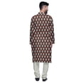 thumbnail image 3 of Atasi Kurta Asymétrique Imprimée Décontractée pour Hommes Ensemble Kurta Longue Designer, 3 of 4