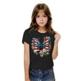thumbnail image 2 of GERsome Unisex Kids American Flag T-Shirts 4th of July Short Sleeve Patriotic Tops Girls Boys Cotton Crewneck Tshirts Summer Graphic Tee, 5-6 Years, 2 of 6
