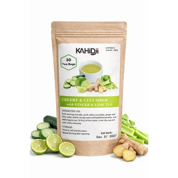 Celery and Cucumber with Ginger and Lime Tea Bags 30 Count