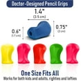 thumbnail image 6 of The Pencil Grip Neon Grippers 12-Pack, Pencil Grips for Handwriting, Ergonomic Pen Holder for Righties & Lefties, Writing Practice for All Ages, Writing Tool with Finger Cushion, 6 of 7
