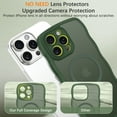 thumbnail image 7 of VENINGO Case for iPhone 16 Pro Max 6.9",Compatible with Magsafe,Wavy Frame Hard Translucent Matte Back Cover,Slim Shockproof Protective iPhone 16 Pro Max Case,Green, 7 of 7