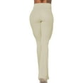 thumbnail image 6 of Flare Yoga Pants, Crossover Yoga Pants with Tummy Control, High-Waisted and Wide Leg, 6 of 7