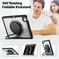thumbnail image 7 of XYX Case for iPad Pro 13 inch (2025 M5/2024 M4) with Rotating Stand, Shoulder Strap, 2in1 Shockproof Cover, Transparent, 7 of 7