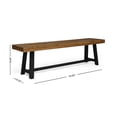 thumbnail image 4 of Christopher Knight Home Raphael Outdoor Acacia Wood Bench by  sandblast gray, 4 of 5