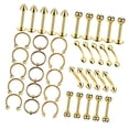 thumbnail image 2 of Paquete de 40 kit de joyería para piercings de Acero inoxidable 16G Perfecl, 2 of 5