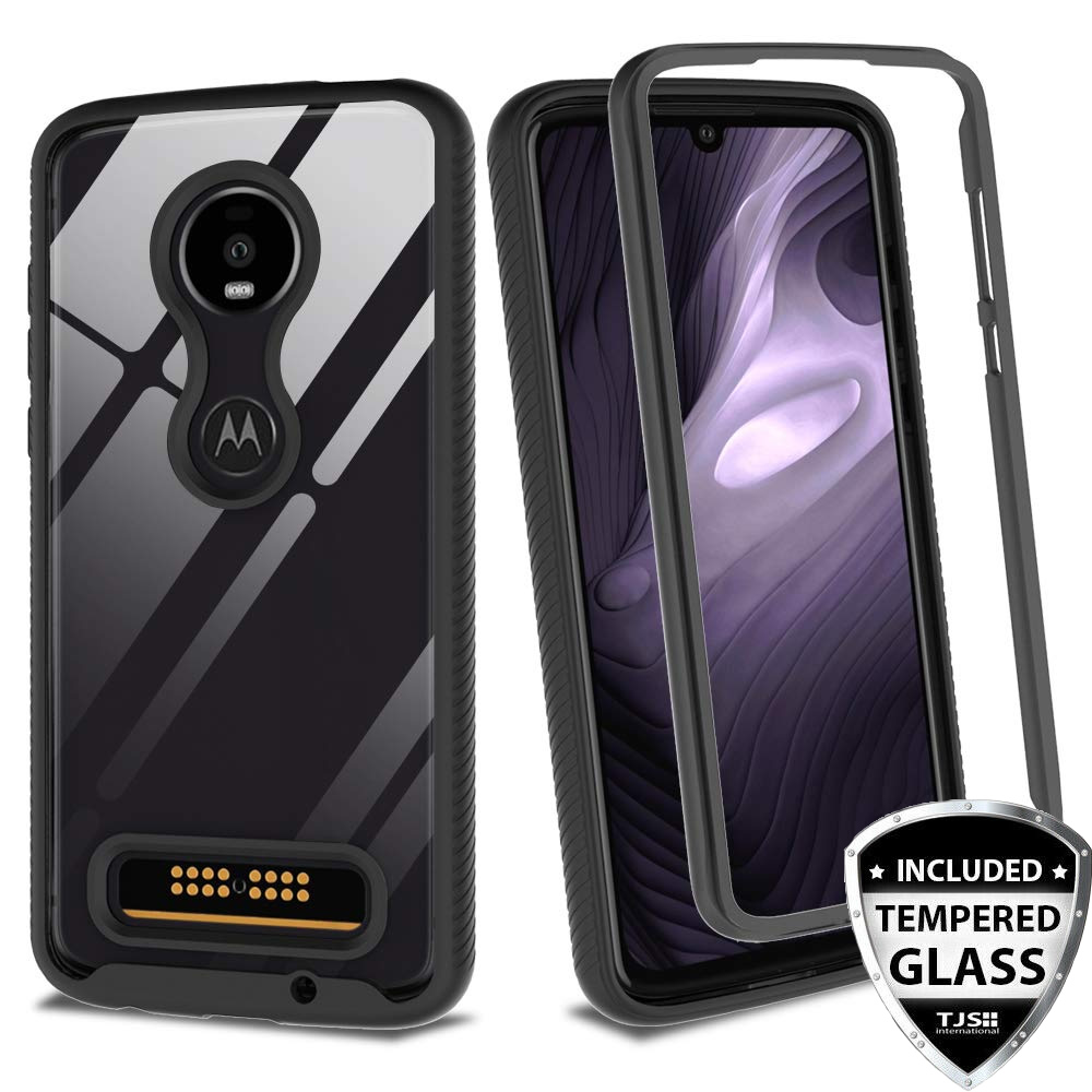 TJS Phone Case for Motorola Moto Z4/Moto Z4 Play, with [Full Coverage