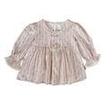 thumbnail image 2 of Valcatch Long Sleeve Toddler and Girls Floral Blouse for Spring Casual Toddle Girl Cotton Outfit, 2 of 7