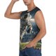thumbnail image 3 of Fotbe Astronaut Soccer Field Men's Camiseta sin Mangas Estampada para Hombres, Playera Casual para Gimnasio, Entrenamiento, Playa-Small, 3 of 7