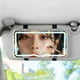 thumbnail image 1 of Espejo de tocador con visera LED blanca para coche, atenuación táctil y 3 luces de color | Espejo de maquillaje rectangular de alta definición para mujeres, niñas y estudiantes | Espejo retrovisor, 1 of 9