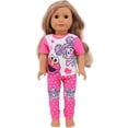 thumbnail image 5 of AmaMary 10 Pcs American Doll Clothes, Fits 18 inch Dolls, Summer Short Sleeve and Pants Outfit for 45cm Dolls, 5 of 6