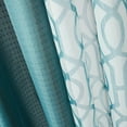 thumbnail image 3 of Mainstays 4-Piece Transitional Printed Grommet Light Filtering Window Curtain Panel Set, Pacifica Aqua, 63" x 110", 3 of 8