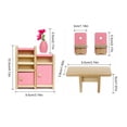 thumbnail image 5 of Yokua Miniature Bedroom Model Doll House Accessories Role Play Furnishings Set, 5 of 21