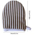 thumbnail image 3 of Bangcool Oven Mittens Stripe Heatproof Non-slip Cotton Linen Kitchen Mittens Baking Mitts, 3 of 10