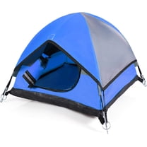 Camping Tent, Pet Tent for Indoor and Small Dog, Tent with Zipper Entrance (Blue, 21 x 21 x 14 Inches)