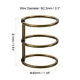 thumbnail image 2 of Unique Bargains 1.18' Dia. 3 Circle Detachable Metal Binder Rings Loose Leaf Rings, Bronze 4 Pack, 2 of 6