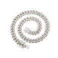 thumbnail image 1 of Collar cubano de Miami NQ para hombre Oro de 18 quilates Plata Acero inoxidable 13 mm, 1 of 4