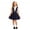 00-Navy245, variant on WOYY Girls School Uniform Pleated Pinafore Dress Casual Sleeveless Jumper Dress, Black
