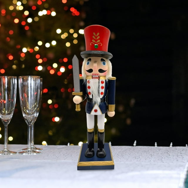 Elodie Christmas Nutcracker Ornament DIY Home Decor for Tabletop Fireplace Birthday E