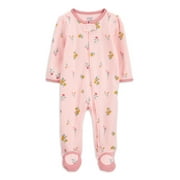 Carter's Child of Mine Baby Girls Floral Sleep N Play, Sizes Preemie-9M