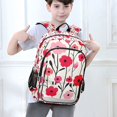 thumbnail image 6 of FORMRS Unisex School Backpack 17" Student Travel Bag with Laptop Compartment, Pink Floral, 6 of 7