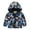 Dark Blue, variant on Boys and Girls Small Children Spring Fall and Winter Casual Wind Printing Long Sleeves Light Fashion Hooded Jacket for Fashion Casual Breathable Clothing (5-6 Years,Dark Blue)