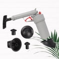 thumbnail image 1 of Herramientas Air Power Drain Blaster Desatascador de baño, mango grande, removedor de obstrucciones para fregaderos de cocina domésticos (gris), 1 of 7