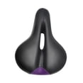 thumbnail image 3 of Asiento de bicicleta de cuero PU con almohadilla ergonómica para bicicleta de montaña Azul, 3 of 8