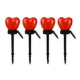 thumbnail image 1 of Noehoiugi Piquets Lumineux Solaires Rouges en Forme de Cœur pour la Décoration de la Saint-Valentin, Lumière Extérieure Étanche en Forme de Cœur pour Allée de Jardin, Plate-Bande, Cimetière, Tombe, Porche, Allée Décorations à Thème de la Saint-Valentin, 4 Pcs, 1 of 9