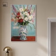 thumbnail image 3 of Flowers on a Table Canvas Chic Floral Art by Art Remedy, Silver Frame, 30 x 45, 3 of 7