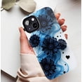 thumbnail image 5 of Elegant Dark Blue Floral Heart Smoke Design Protective Case Compatible with iPhone 11/12/13/14/15/16 (Pro Max/Plus) for Women Girls, 5 of 9