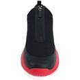 thumbnail image 4 of DKNY Mens SEB Leather/Textile High Top Zipper, Black/ Red, 9.5, 4 of 6