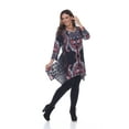 thumbnail image 2 of White Mark Plus Multi-Color Tunic Top, 2 of 3
