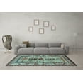 thumbnail image 3 of Ahgly Company Indoor Round Persian Light Blue Traditional Area Rugs, 7' Round, 3 of 4