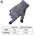 thumbnail image 4 of Yoyauz 2 Pairs Women Men Winter Touch Screen Knit Gloves Anti-Slip Thermal Soft Elastic Cuff Glove (Women, Purple), 4 of 9
