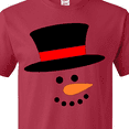 thumbnail image 4 of Inktastic Snowman with Top Hat and Carrot Nose T-Shirt, 4 of 5