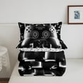 thumbnail image 5 of Erosebridal Gaming Comforter Teens Game Bedding Set Gamer Comforter Set For All Season Gamepad Room Decor Duvet Quilt Twin Size,1 Comforter With 1 Pillowcase Neon Black White Grey, 5 of 8
