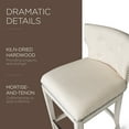thumbnail image 5 of Open Box Maven Lane Hugo Tufted-Back Swivel Stool, White Oak, Counter Height, 5 of 7